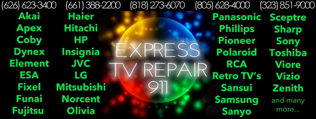 Express TV Repair Brands