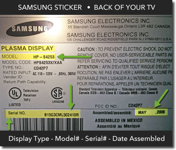 Samsung TV Model Number Express TV Samsung TV Model Number Express TV
